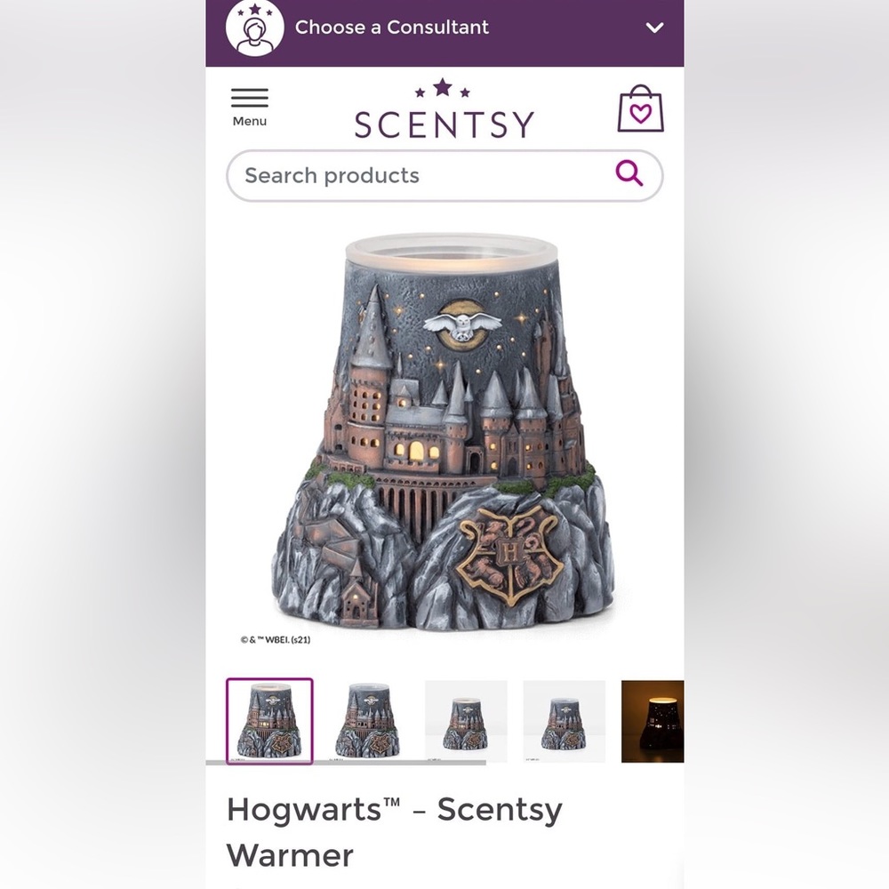 Hogwarts Scentsy Wax Warmer